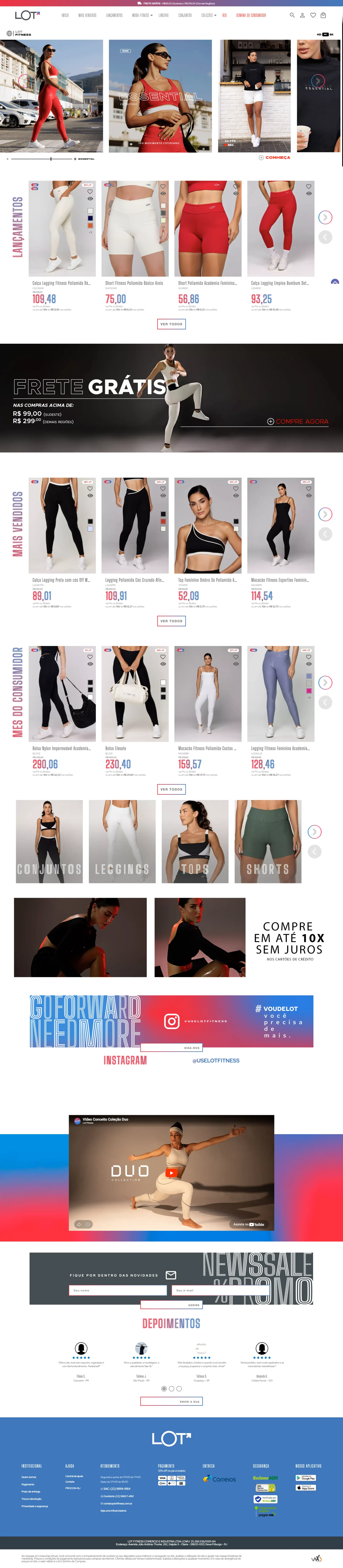 Lot Fitness — desktop